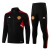 Manchester United Ensemble Sweat d'Entraînement 22-23 Noir Rouge Pour Homme